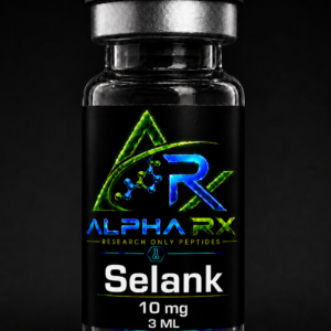Vial of Alpha RX Selank peptide, 10 mg