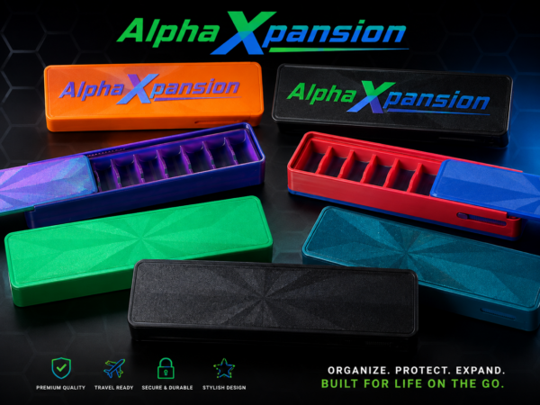 Alpha Xpansion 10x3ml storage cases in multiple colors