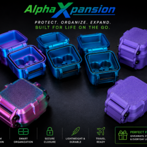 Alpha Xpansion 4x3ml storage cases in multiple colors